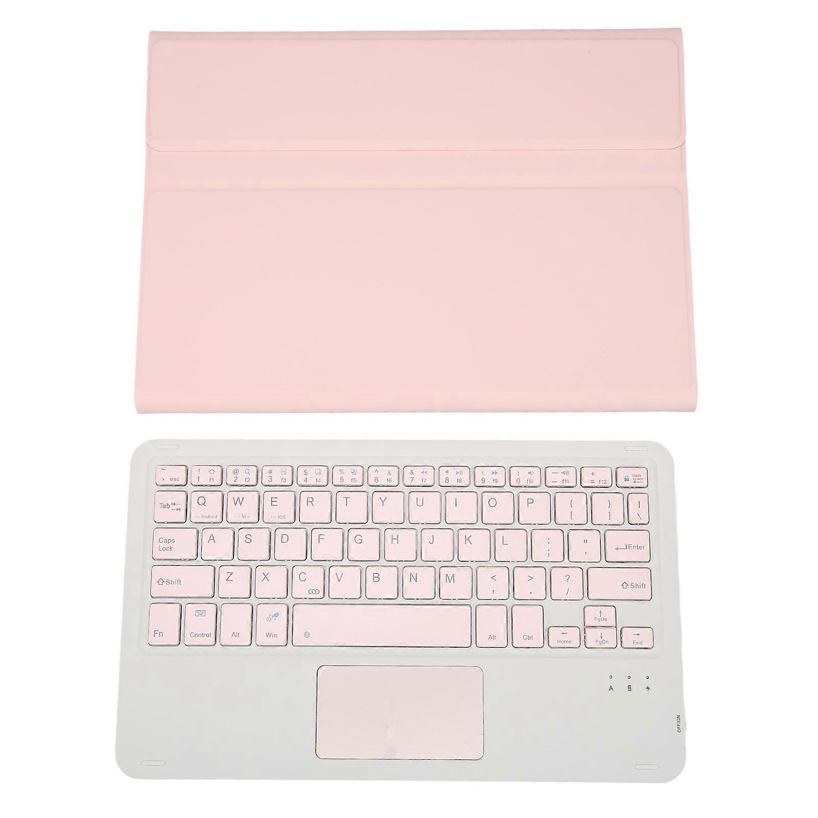 Sakura Pink Keyboard Case Pink Magnetic Detachable Wireless Keyboard Tablet Case with Pen Slotfor Galaxy Tab A8 10.5in Touchpad