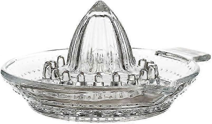 Manual Glass Citrus Juicer, Lemon Squeezer, 14.5 cm