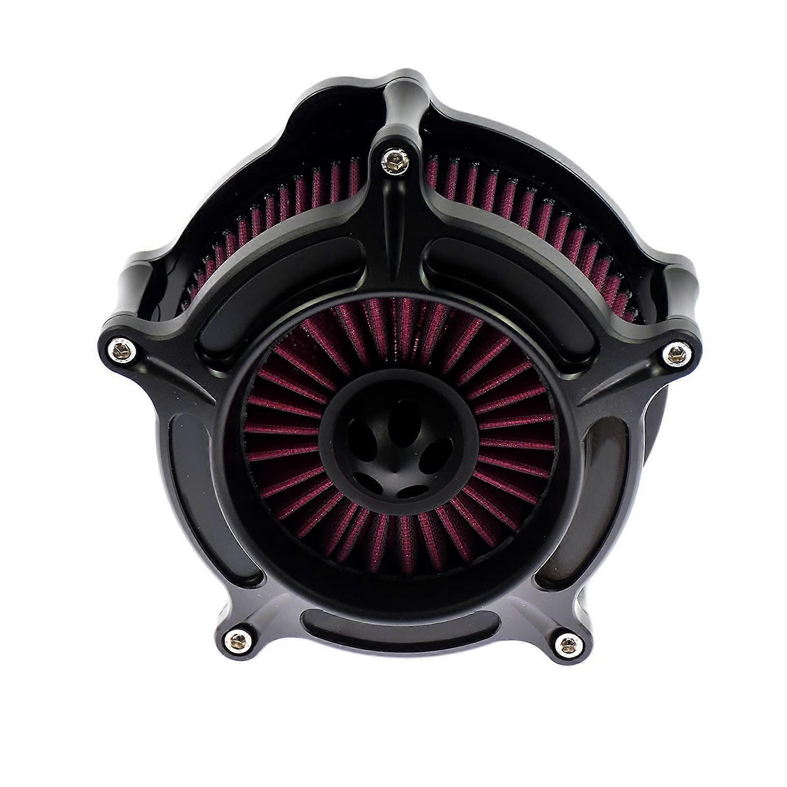 Motorcycle Red Gray Blue CNC Air Filter Intake Filter Compatible with Harley Touring Electra Street Glide Sportster Dyna Softail