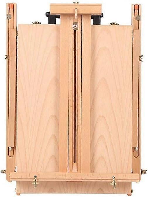 Portable wooden artist easel with wheels, holds canvas up to 91 cm, lightweight