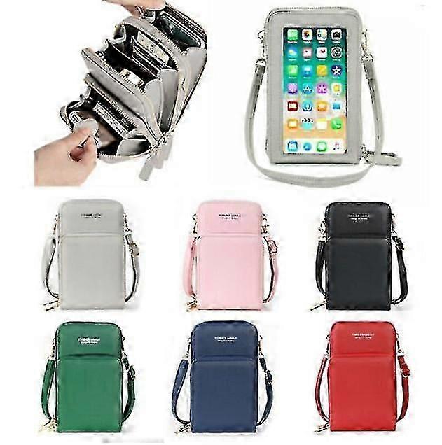 حقيبة محفظة لينة بو الجلود النساء rfid منع حقائب كروسبودي الصغيرة محفظة الهاتف الخليوي المدمج في محفظة حقيبة الكتف