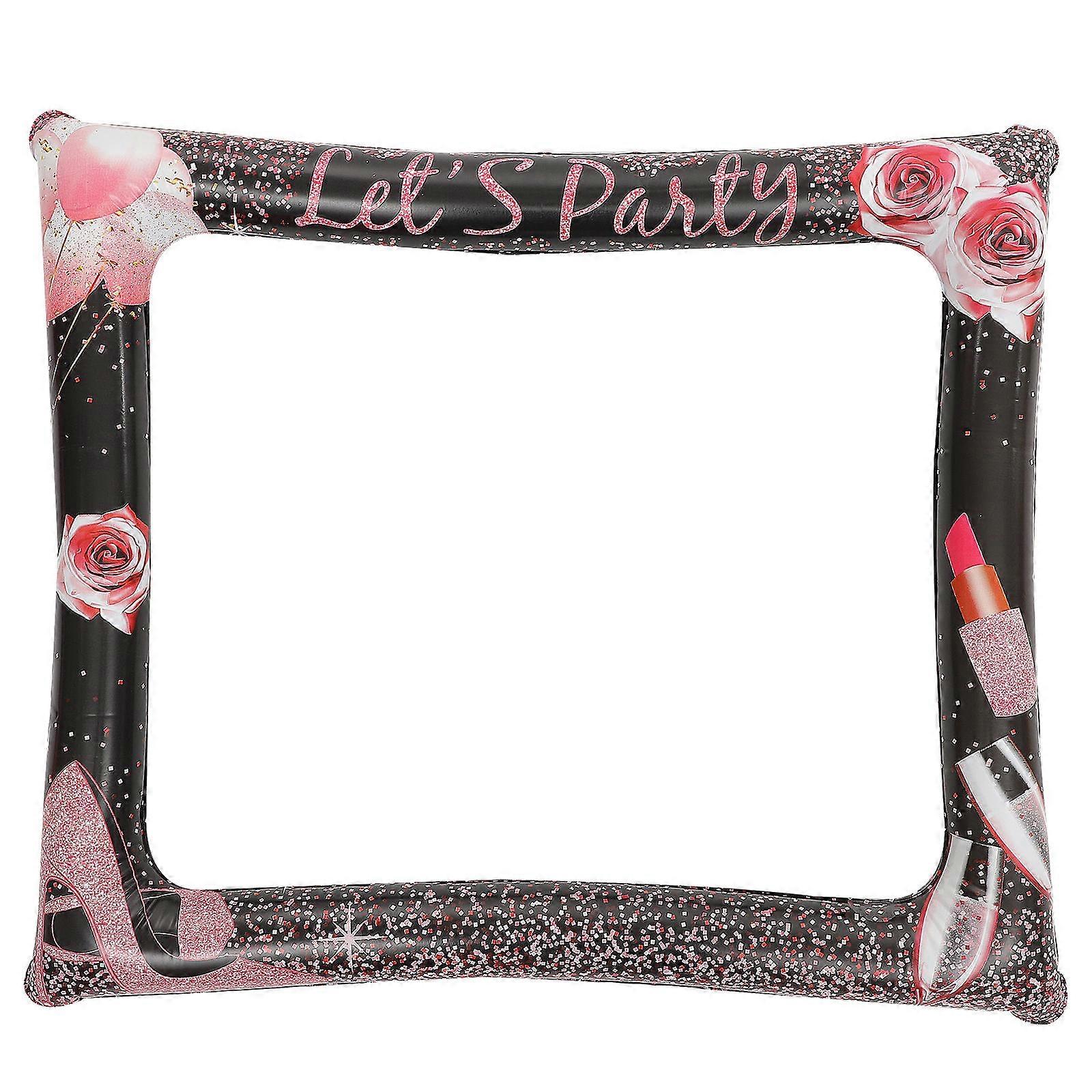 Sure! Here's a polished and engaging product description based on the title you provided:

 

**Rose Gold Inflatable Birthday Photo Frame – Perfect