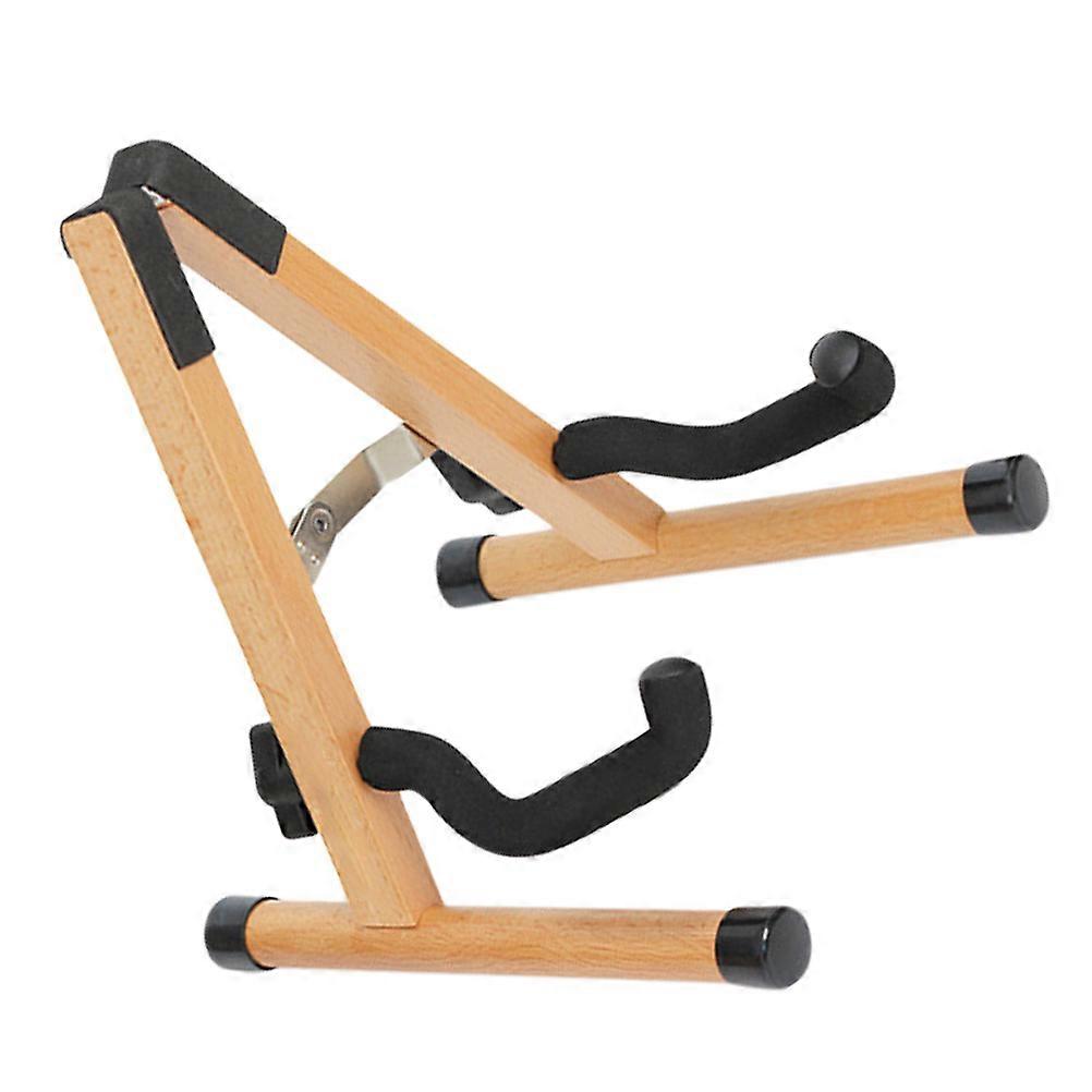 Durable Mandolin Stand with Stable Structure for Storage Light Brown rubber 7.5 x 5.2 inches