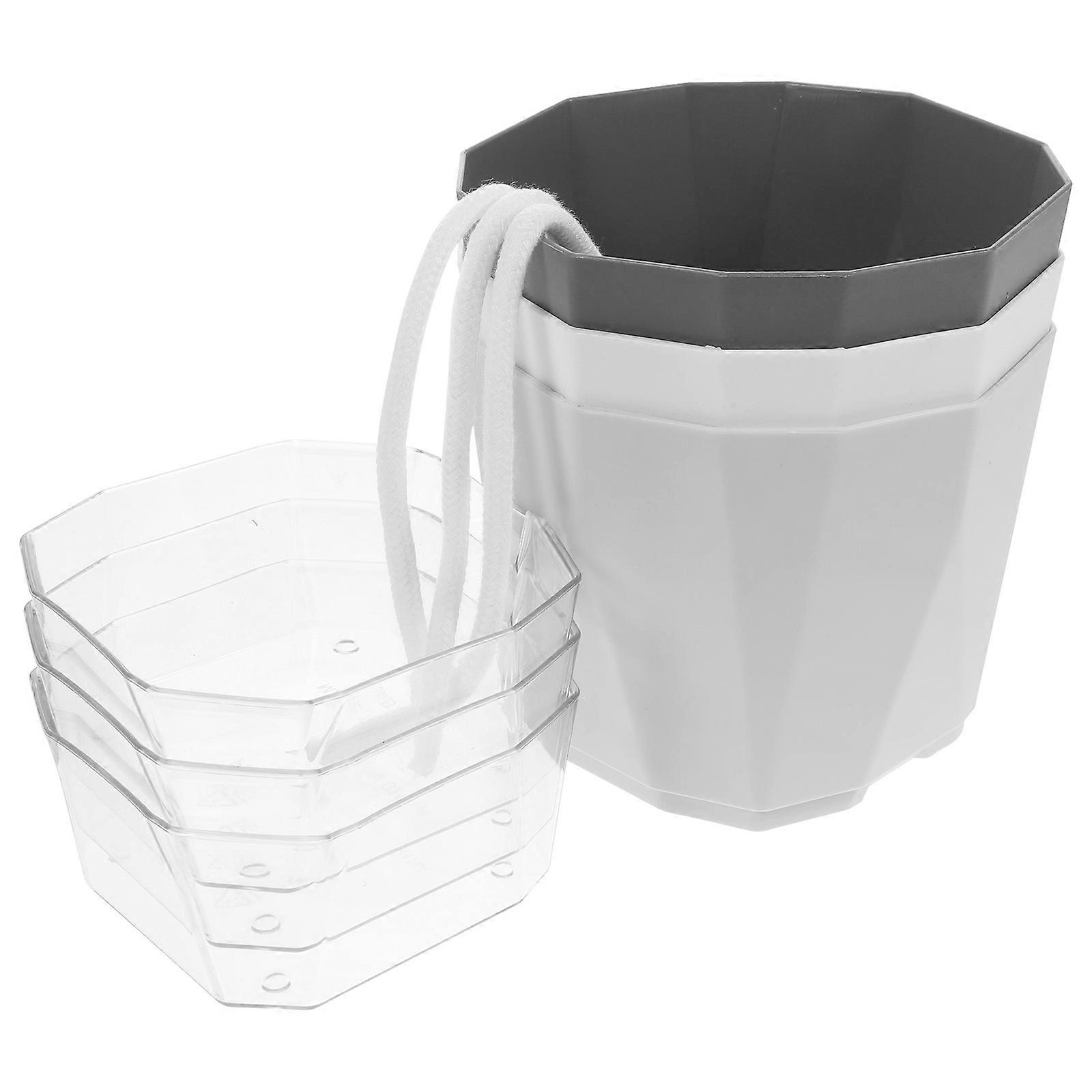 Automatic Self Watering Planter Absorbing Flower Pot with 3Set Pack