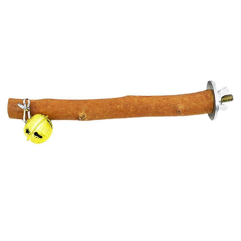 Parrot Perch Stand Bird Toy Natural Wood Exercise Increases Activity Level 19x7cm Indoor Bird Environment 1Pack