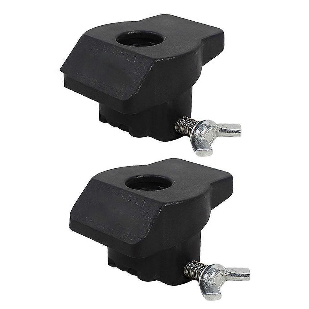 Black Carbon Steel Sanding Positioners with Adjustable Depth Control for Mini Drill 2Pcs