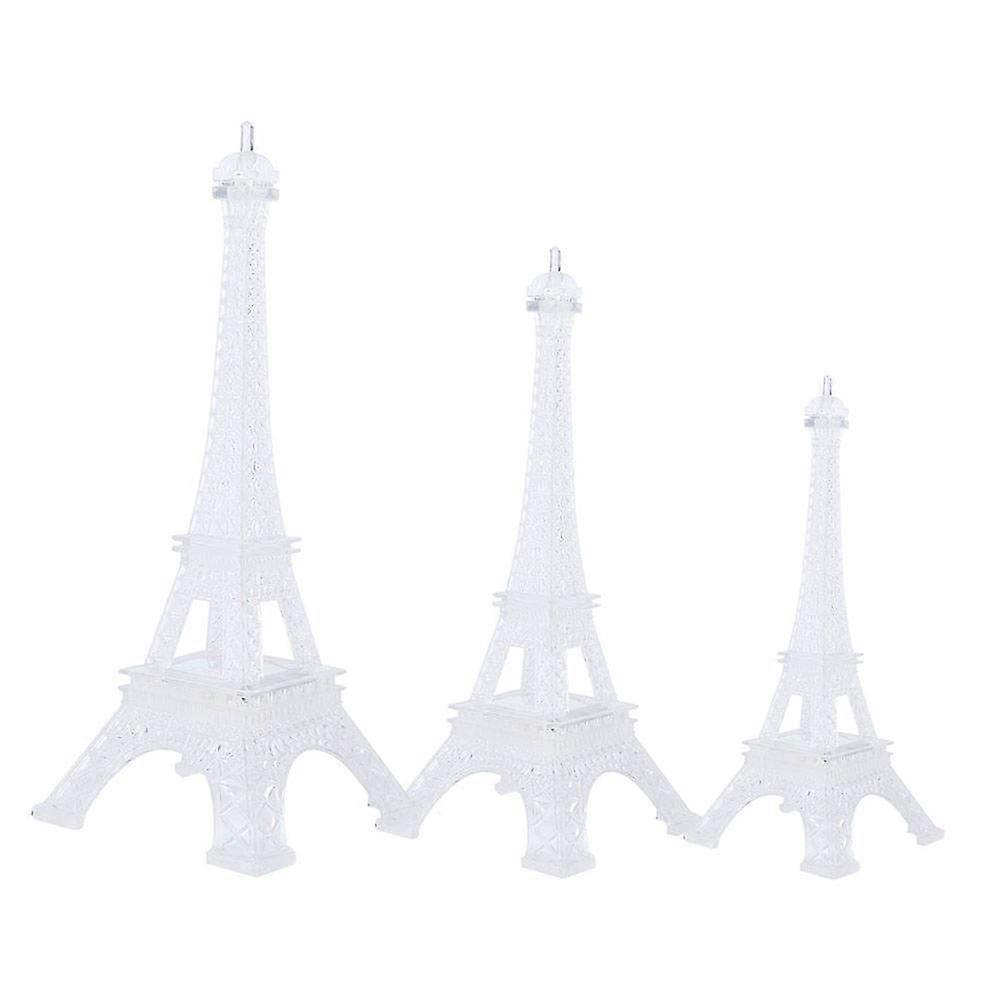 MLINS 3 Pcs Eiffel Tower Shaped Night Lamp Creative LED Light Home Decor