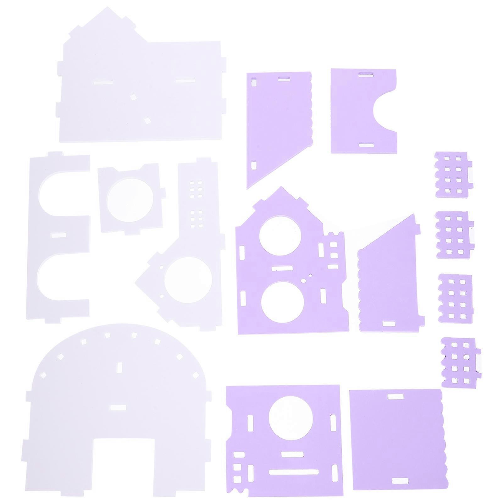Small Animal Hut Privacy Living House PVC Material 6.7×6.1×5.9in 1 Set