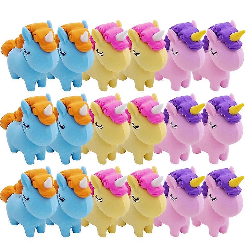 Pencil Erasers Cartoon Erasers for School Use 36Pcs Assorted