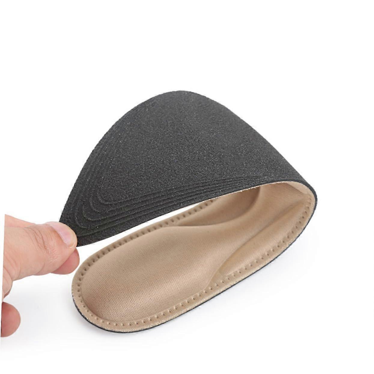 Breathable  Heel Insoles with Cushioning and Massage Effect for Prolonged Standing, Apricot Color