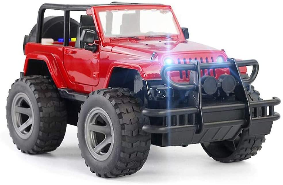 מכונית צעצוע מחוץ לכביש צבאי לוחם חיכוך מופעל רכב צעצוע עם אורות כיף וצלילים