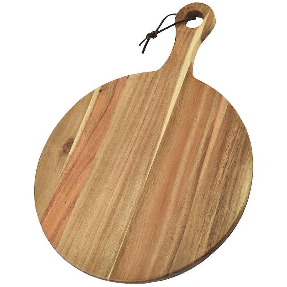 Wooden Board with Handle for Food Serving and Storage Brown Color Suitable for Many Places 10.5 Inches