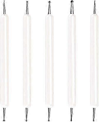 5-Piece Embossing Tool Set with Different Sizes Double Sided Tracing Tool for Carbon Transfer Paper Clay Crafts