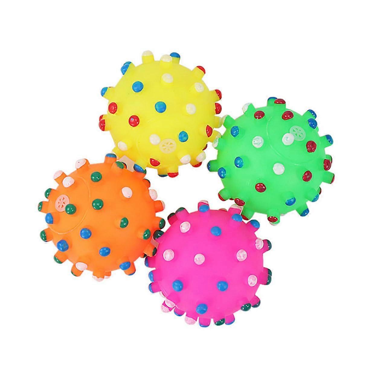 8 Pieces Dog Toys with Sound, Chew Toys for Dogs, Interactive Random Colors, Boredom and Destructive Behavior Relief