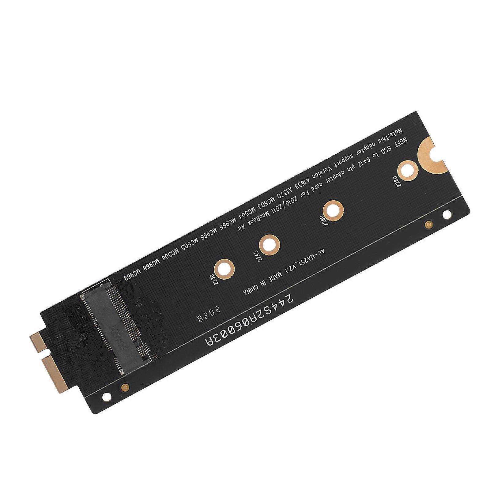 Professional M.2 SSD Convert Card For Laptops 1Set Black Supporting Long-Term Use Data Storage