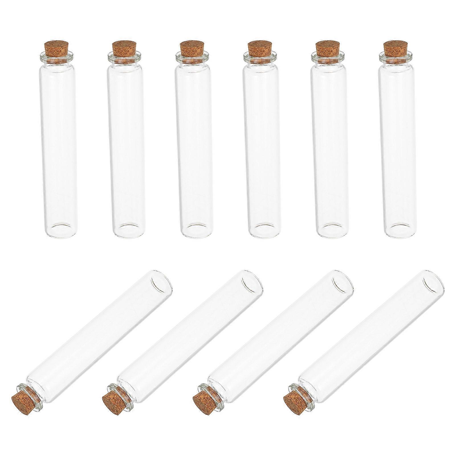 10pcs Tiny Glass Bottles with Cork for DIY Crafts Wedding Favors and Party Decorations 35ml Clear Glass Containers for Storage
