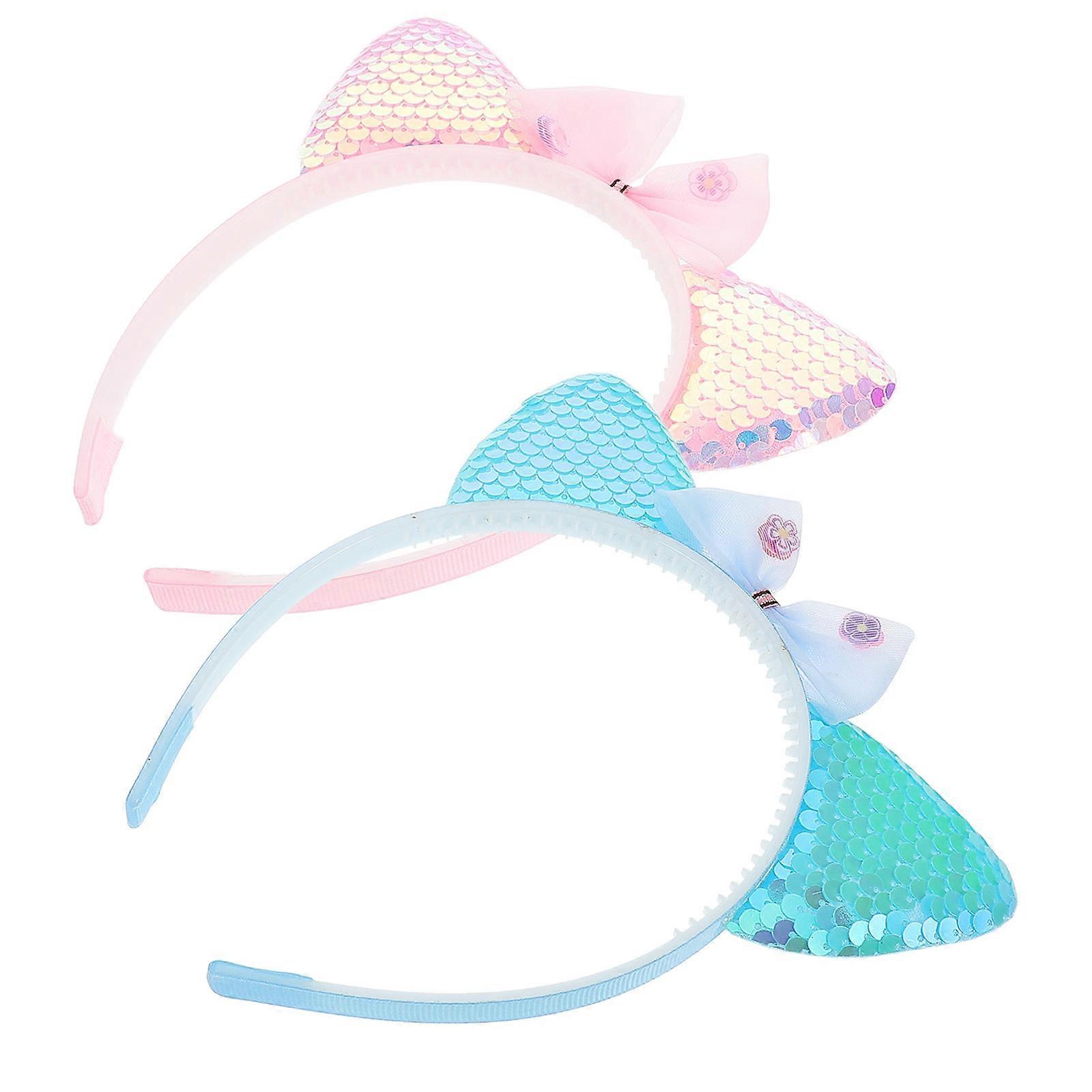 Adorable Ear Hair Clips for Girls Made of Plastic in Assorted Colors for Party 2pcs