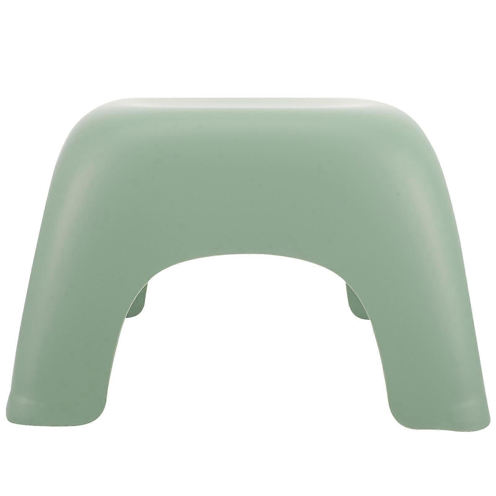 Slip Resistant Step Stool, Thickened Lightweight Plastic Footstool for Portable Bathroom and Bedroom Use, Safe Design for Shoe Changing and Potty
