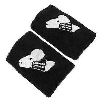 Sports Wristbands Kettlebells Wrist Guard for Fitness 1Pair Black Breathable