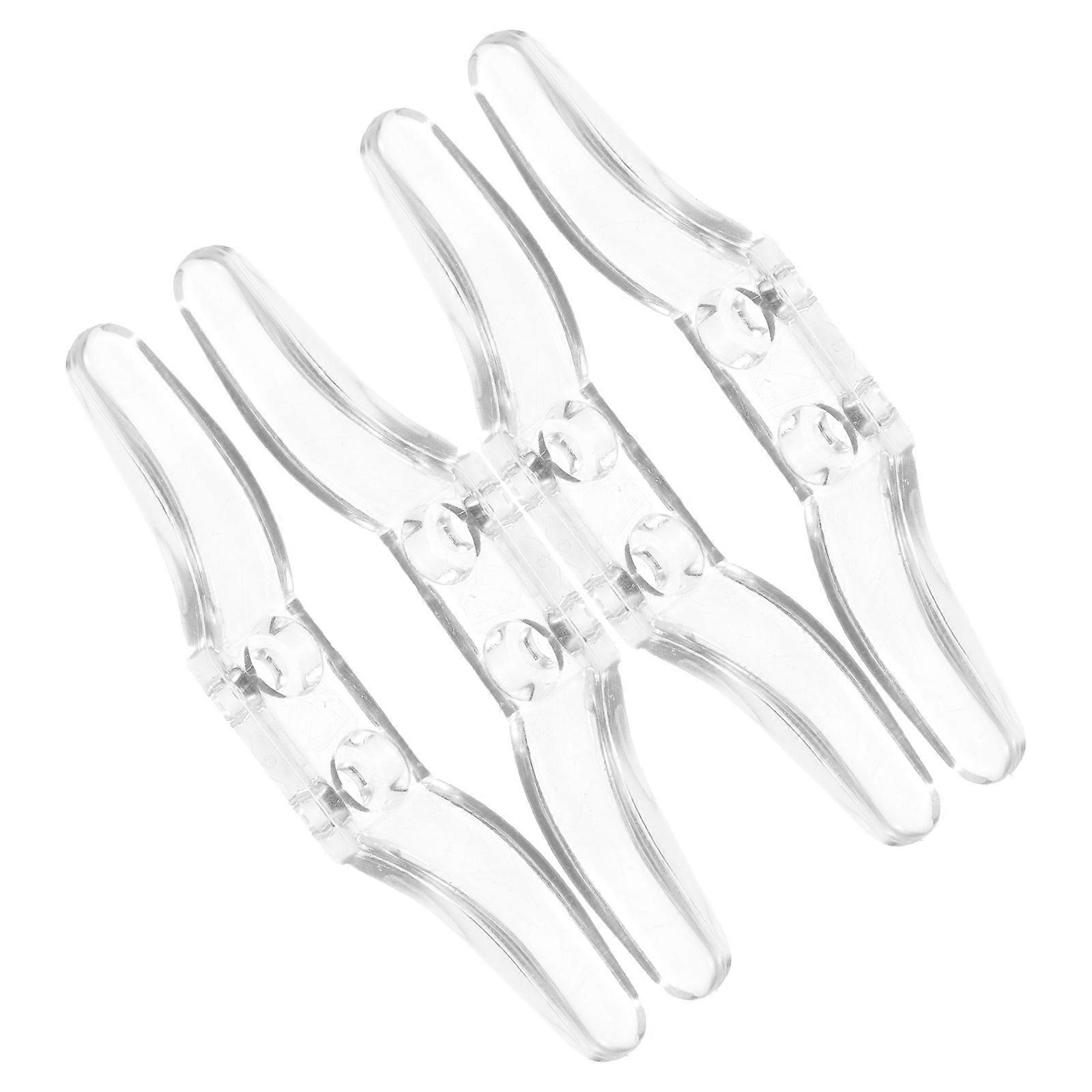 Transparent POM Window Blind Cord Cleats for Home Use Safety Rope Cleats with 4 Pieces Fits Most Blinds