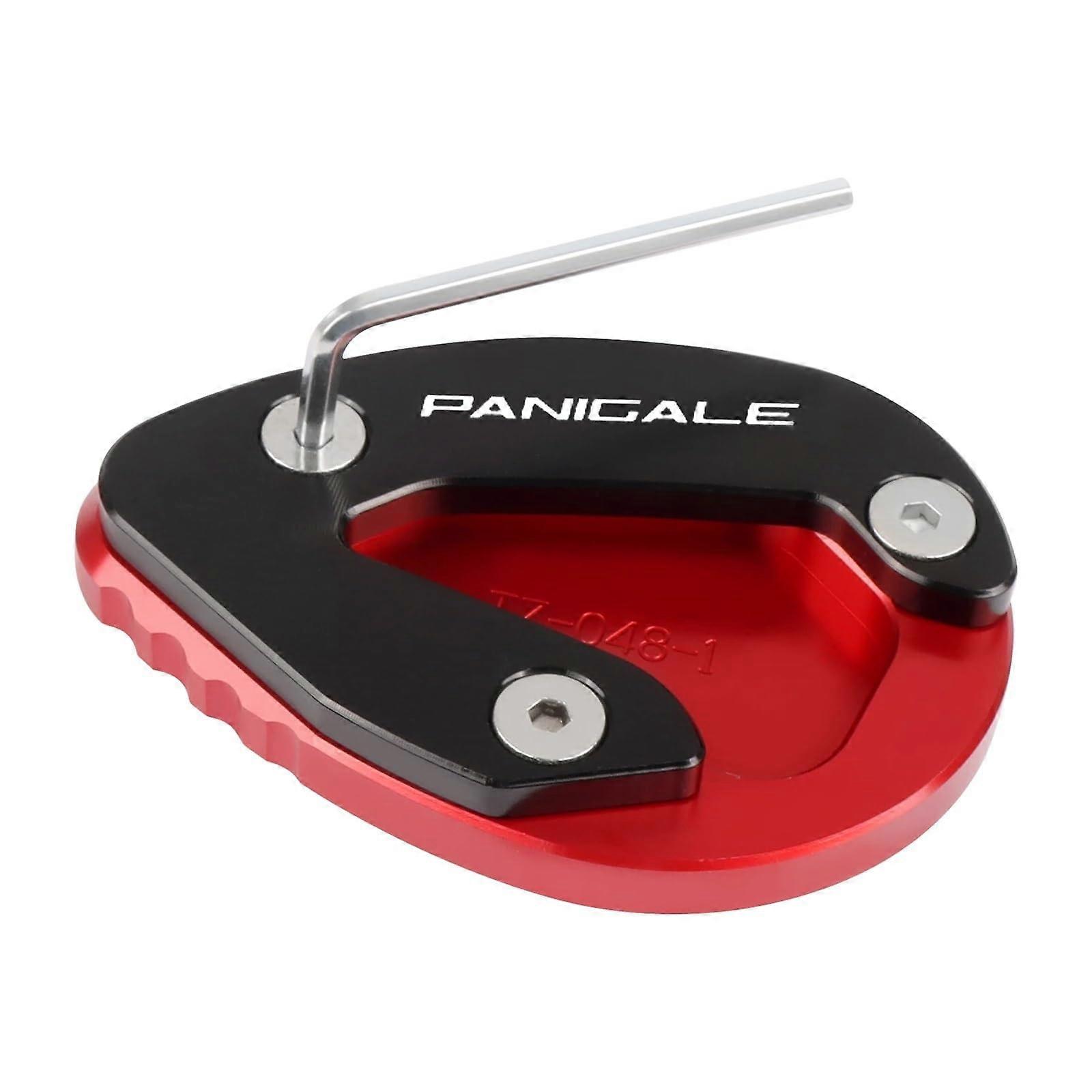 Support Plate Pad Stand for Ducati Panigale 899 959 1199 RS 1299 R FE/S Foot Side Stand Extension Enlarge Pad Support Plate red