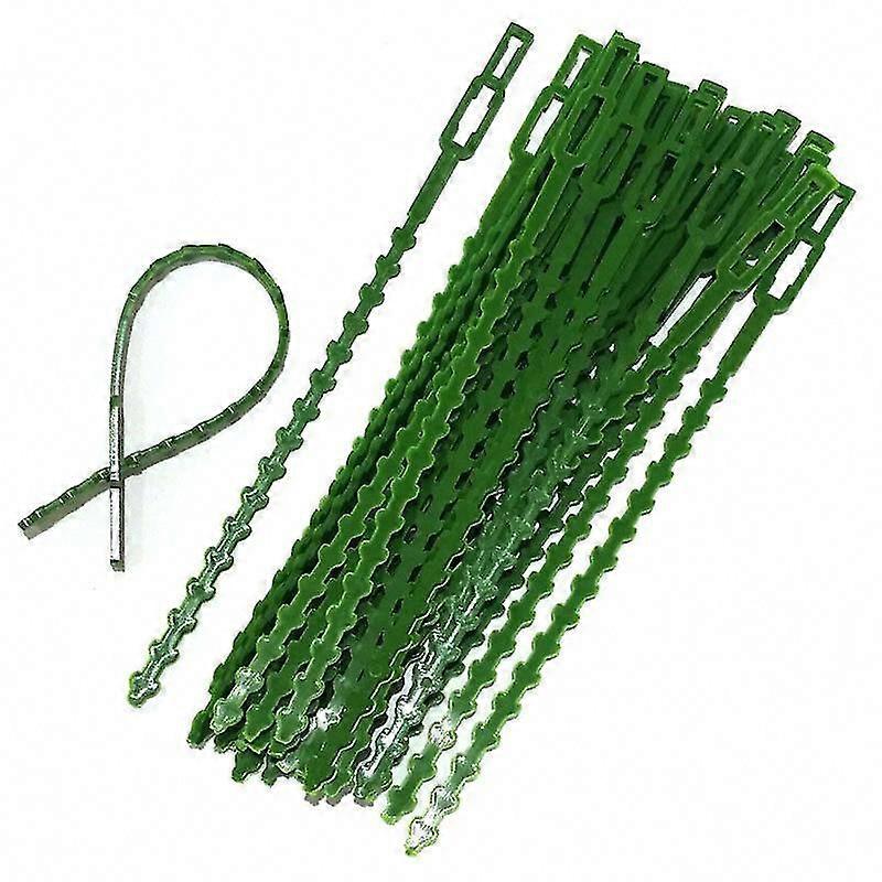 60 ربطة كابلات نباتية قابلة للتعديل ، مشابك حديقة مقاس 17 سم ، أربطة بلاستيكية مرنة لدعم النباتات ، أحزمة حديقة قابلة لإعادة الاستخدام