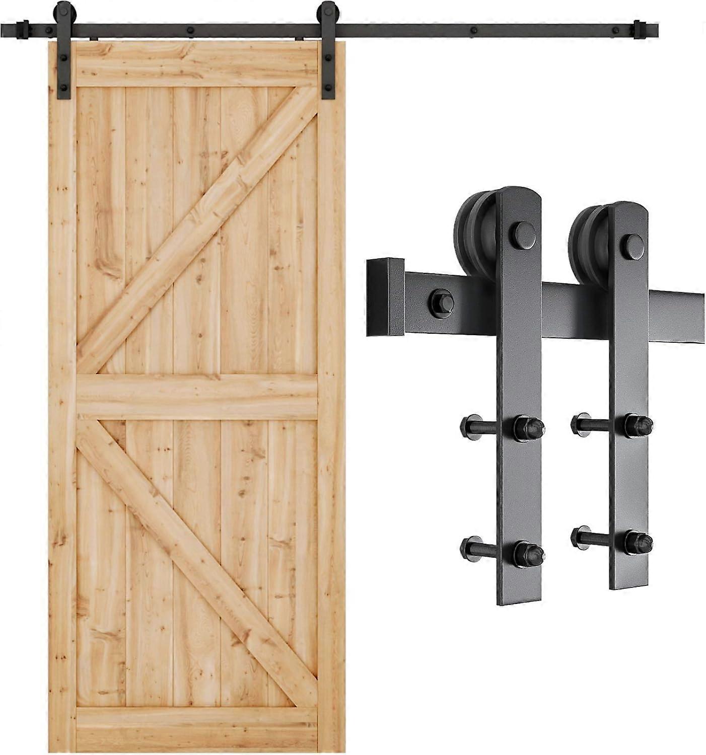 6.6FT Barn Door Hardware kit, Barn Door Track, Sliding