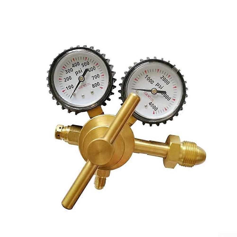 Messing nitrogen regulator CGA580 for industrial use, 4000 psi pressure reducing valve with builtin filter.