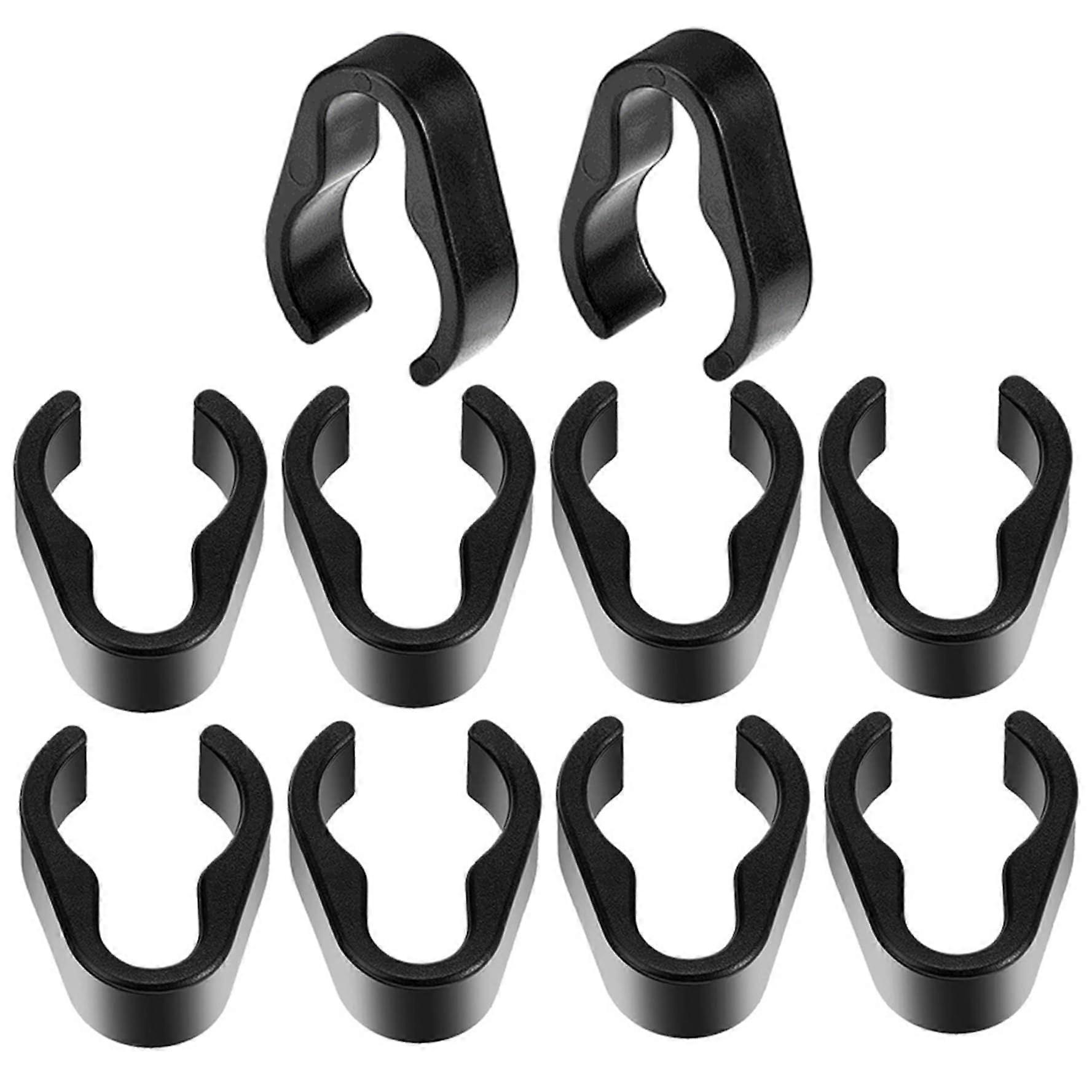 10 Piece Microphone Clip Set, Portable Sturdy Plastic Cable Clips for Microphone Stand, Compatible with Studio Accessories