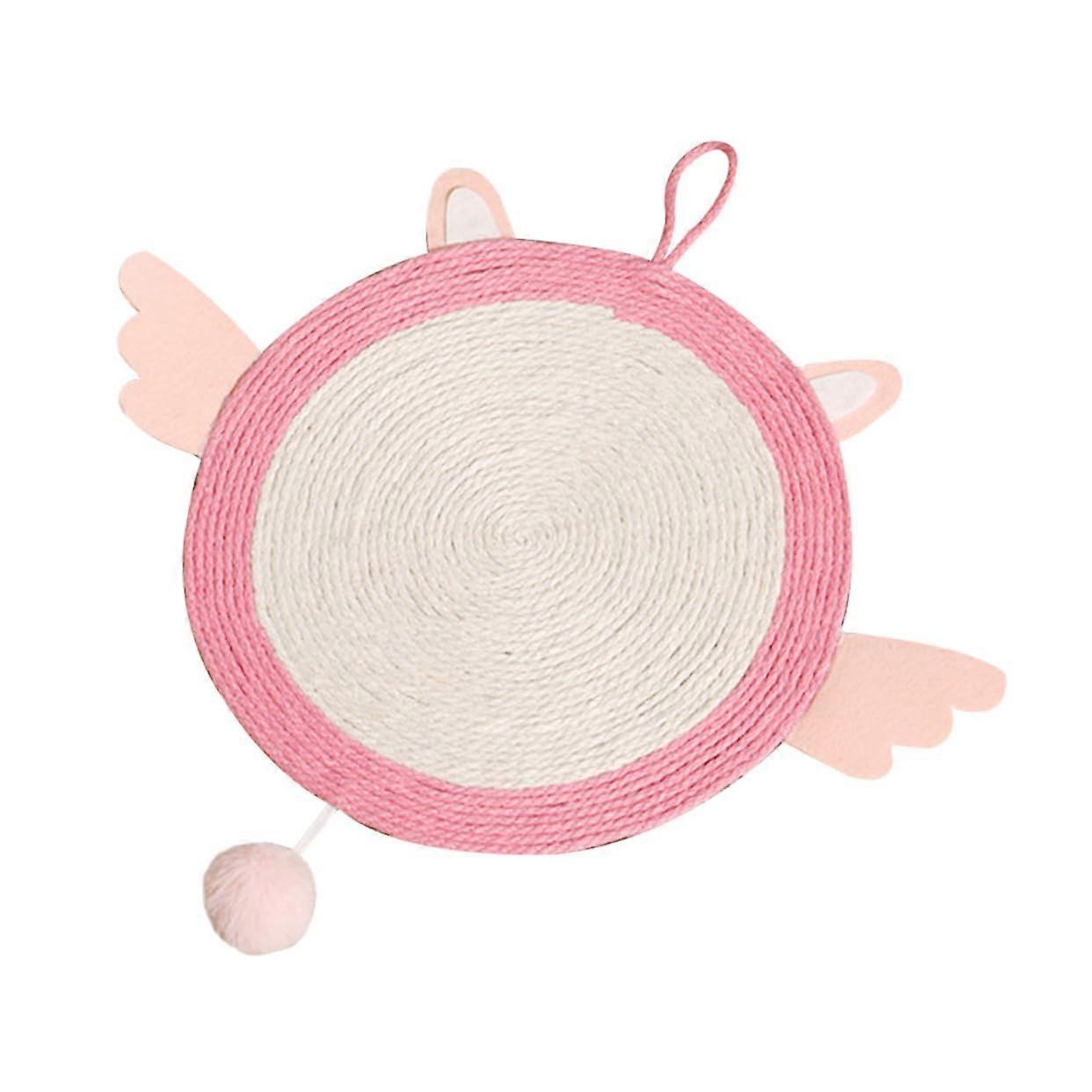 Cat scratching post, DIY kit, indoor kitten scratcher, sisal rope, pink