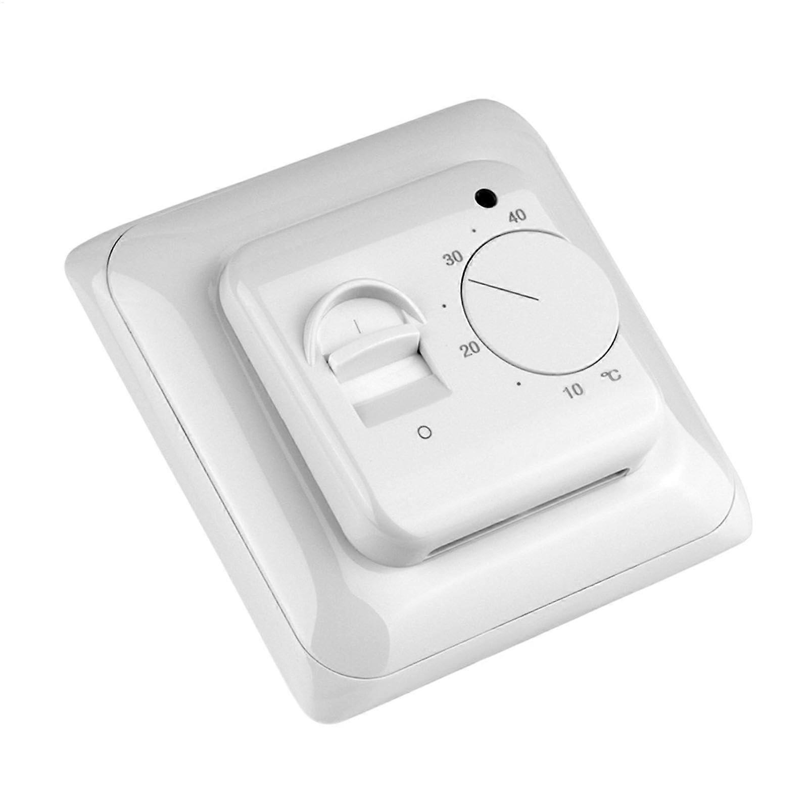 Thermostat Controller 16A Mechanical Button, Manually Adjustable Heating Thermostat For Commercial Room Floor Heating