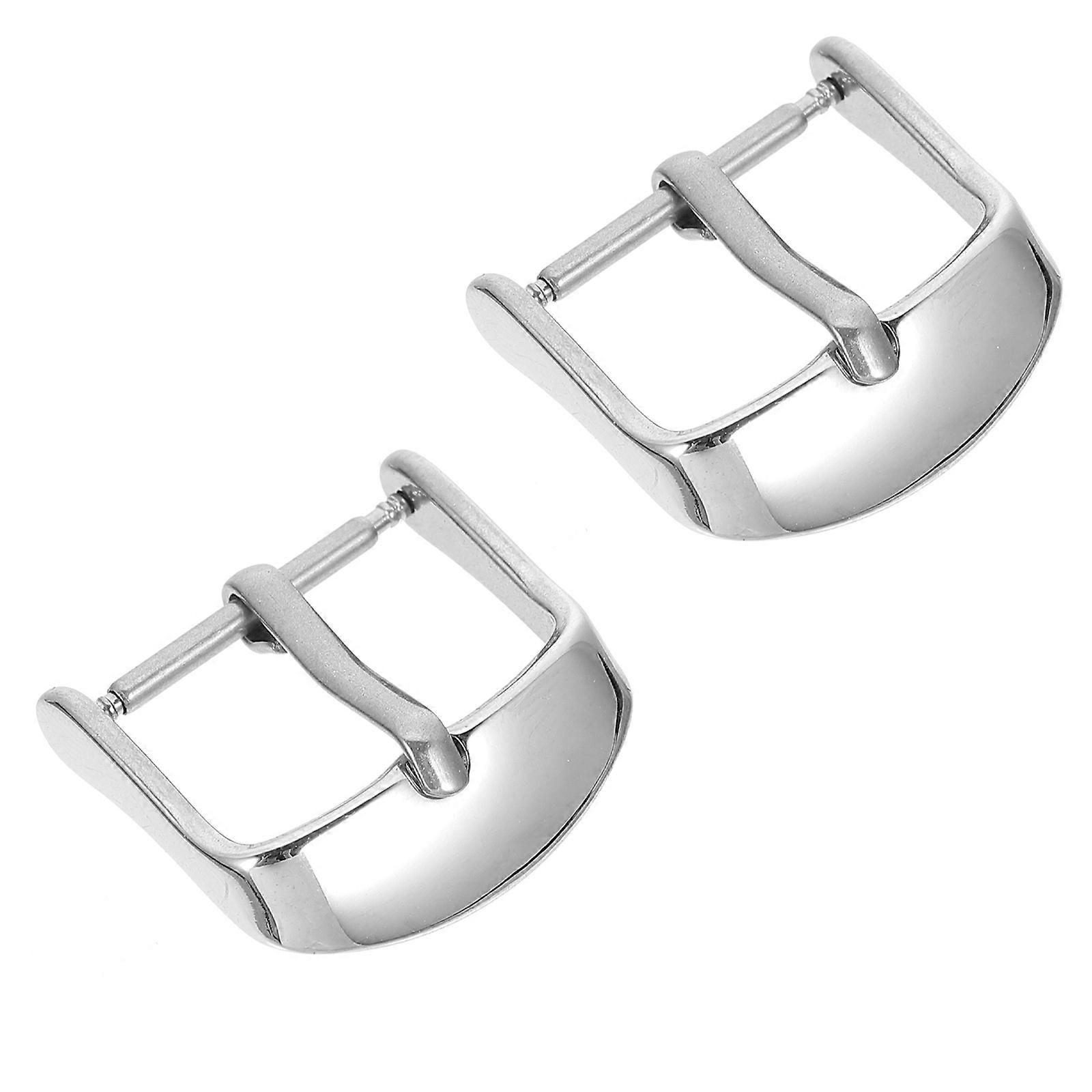 Daily Use Watch Strap Clasp Stainless Steel 2Set Replacement Buckle For Adults With Simple Design