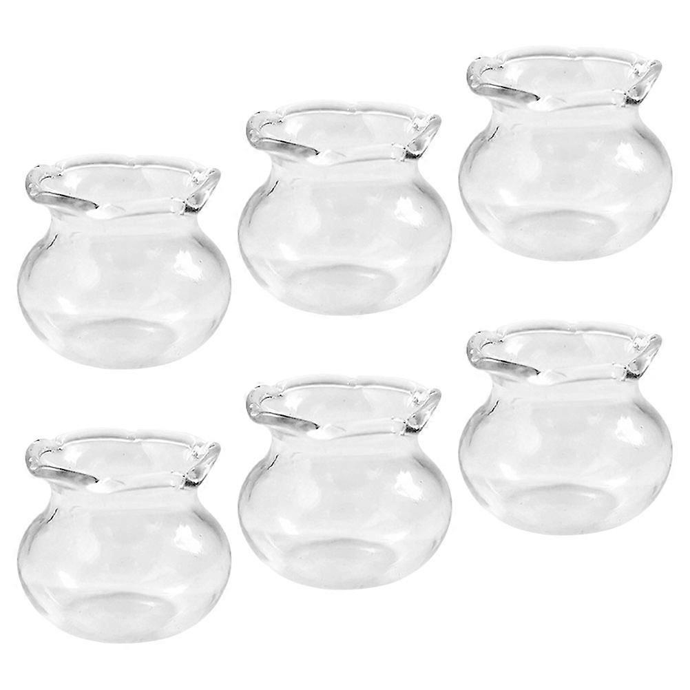 6Pcs Minimalist Fish Tank Decor For Home Decoration And Mini House 2.5X2.5X2CM