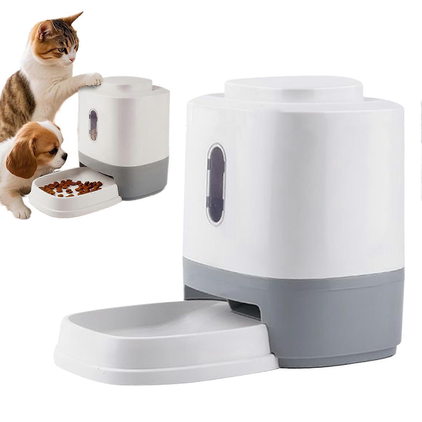1.5 L Automatic Treat Dispenser With Bowl, Interactive Feeder For Cats And Dogs