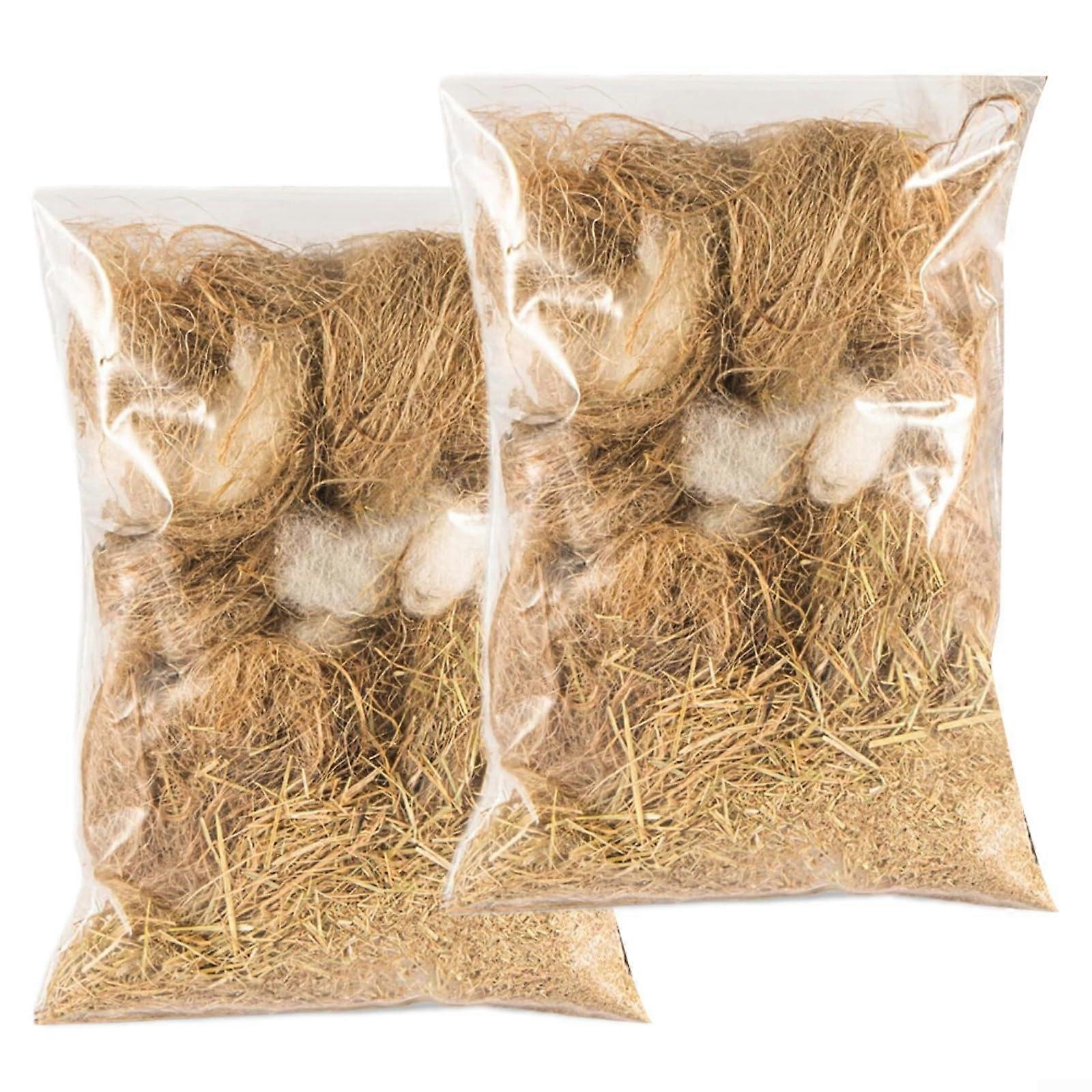 Mixed Bedding for Wild Birds, Small Pets, Soft Dust Fibres Pack of 2