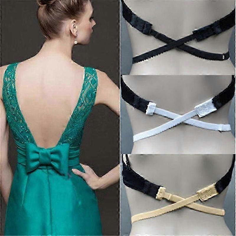 Fully Adjustable Low Back Backless Bra Strap Adapter Converter - Extender Hook for Comfort & Style