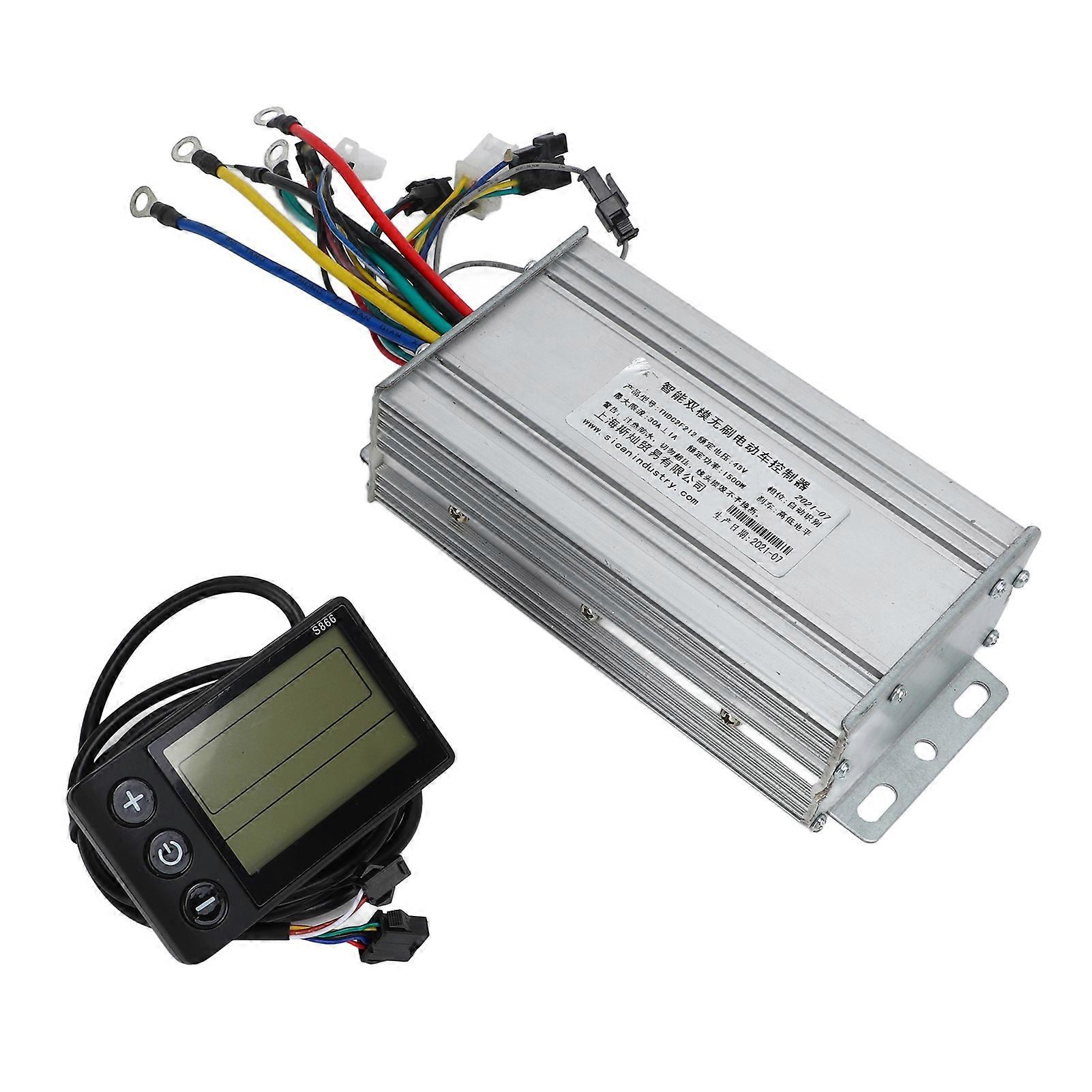 48V 1500W Elektrofahrrad Motor Controller LCD-Panel-Kit Fahrradumbau Brushless Motor Controller und S866 Panel