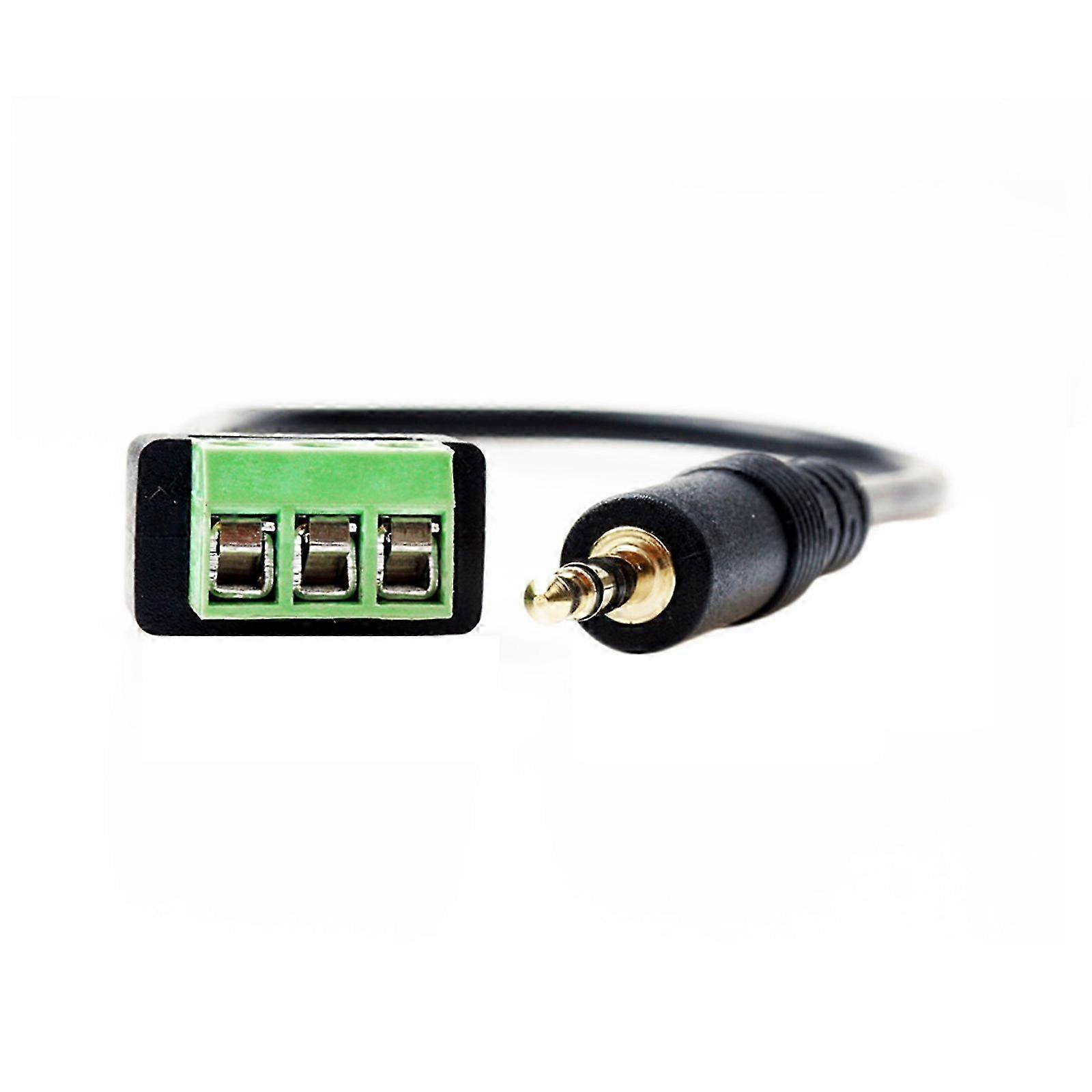2025 3.5mm Screw Terminal Adapter Cable 3.5mm Balanced Audios Jacks to Screw Terminal Connectors Cable for Various Devices