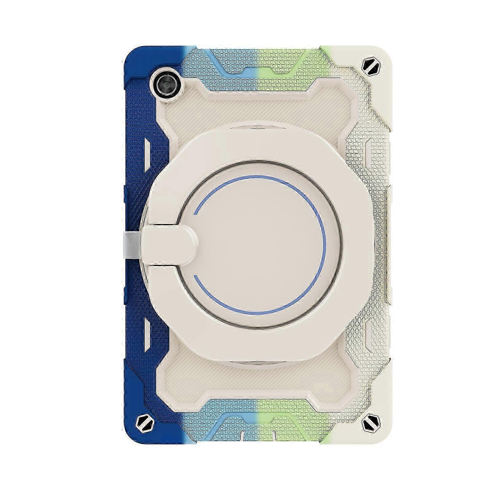 Tablet Case For Lenovo Tab M10 HD Gen 2 X306 Armor Contrast Color Silicone + PC Tablet Case(Colorful Blue)