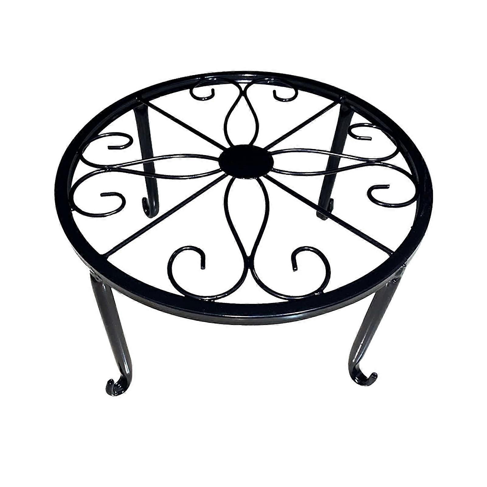 Plant stand rust balcony round outdoor stool table succulent retro iron display rack