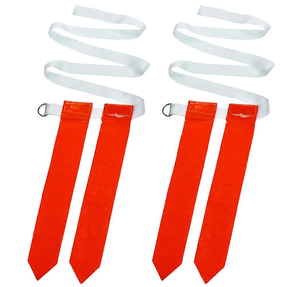 Flag Football Training Equipment Waist Belt Set For Adults Practices And Games Featuring Double Stitched Design 2Pcs