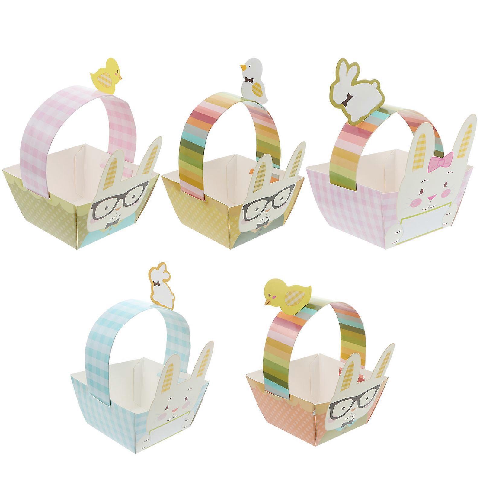 Packing Box for Party Decor in Assorted Colors Made of Paper 5 Pieces