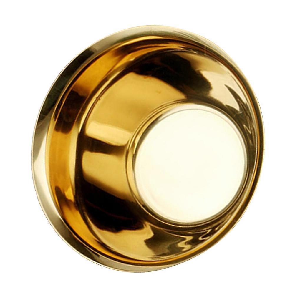 Dipping Bowls 1Pc Essential For Kitchen Storage Round Stainless Steel Bowl Golden Color Non-toxic For Safe Use