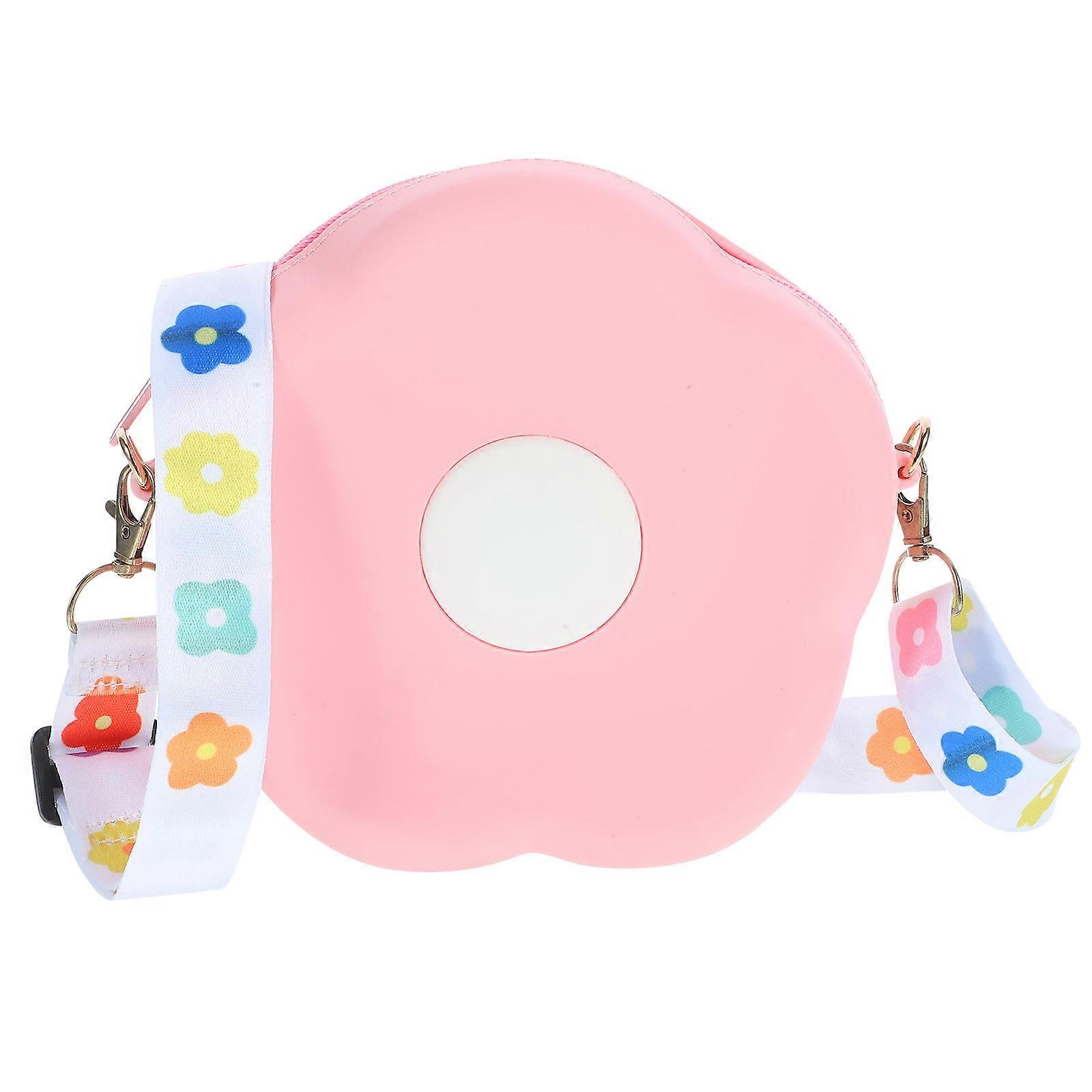 Adjustable Silicone Flower Crossbody Bag for Small Handbags with Smooth Zipper – Perfect for Travel, Shopping, Birthdays, and Holidays