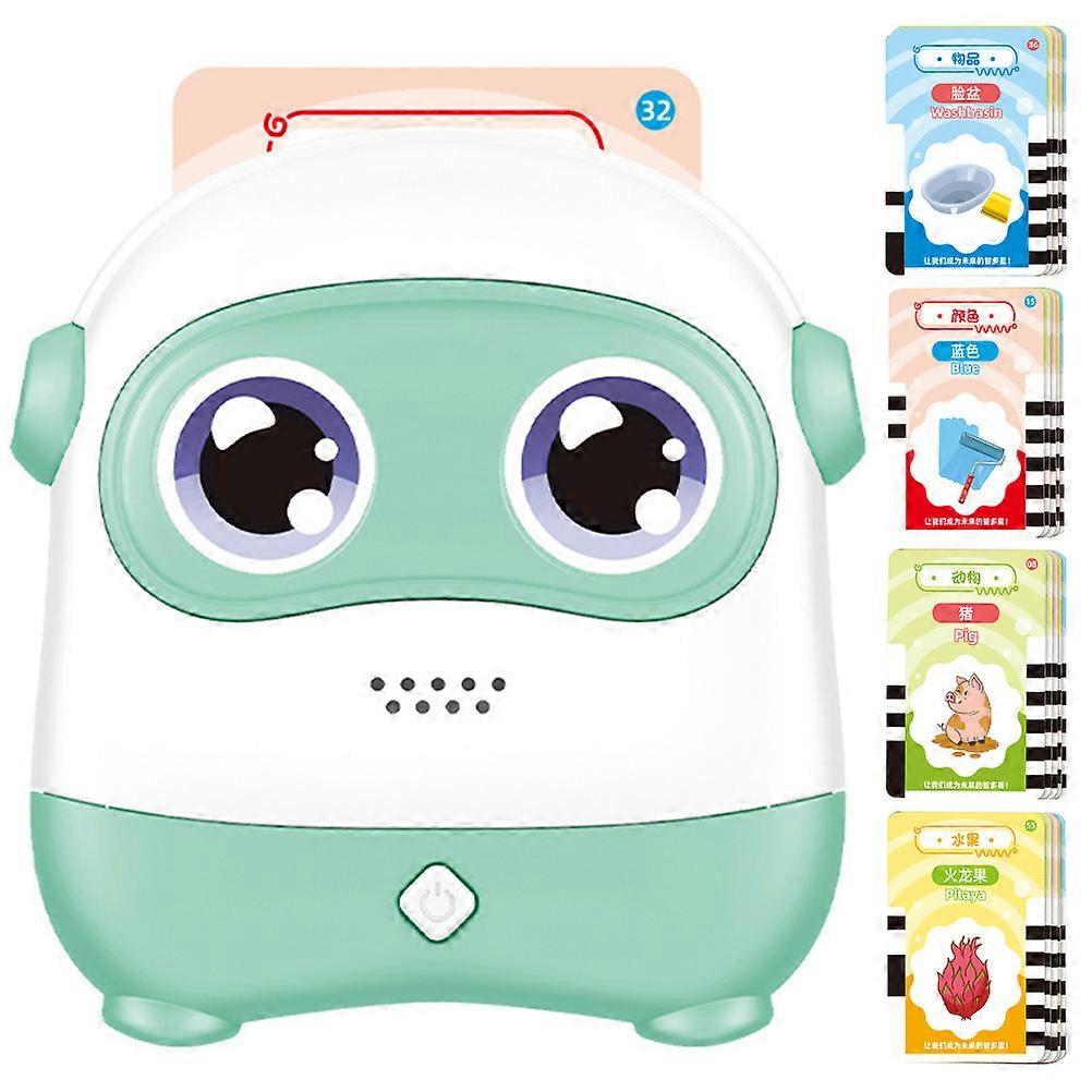 Kids Early Learning Machine Card Reading Device For Preschoolers And English Language Beginners In Green Color 1 Set
