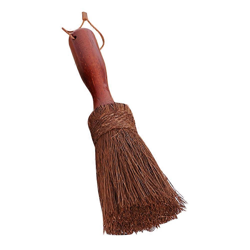 Natural Coconut Scrub Brush with Wooden Handle – Multi Use Cleaning Tool for Pots, Pans, Woks and Cookware in Home & Restaurant Kitchens