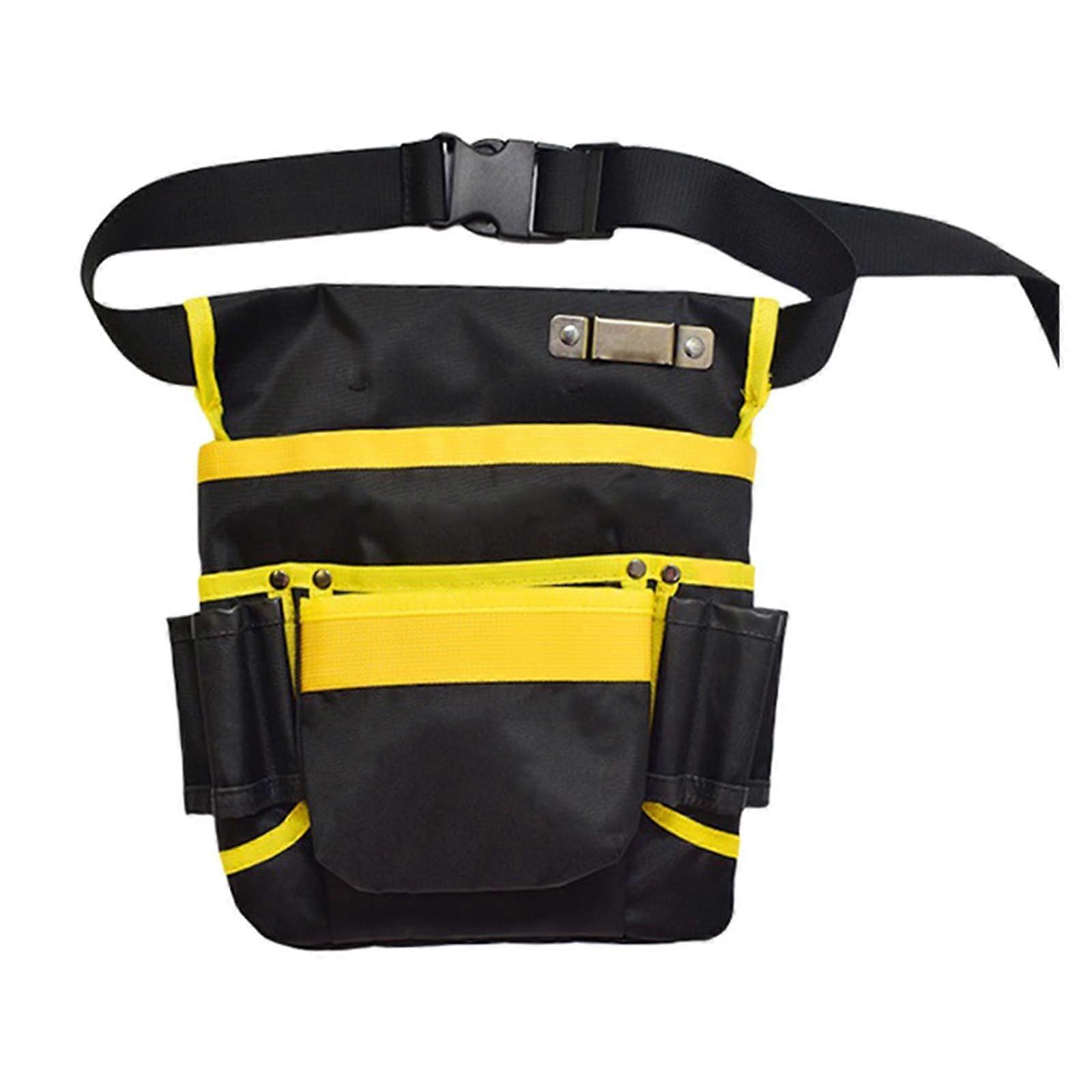 Electrician tools waist pouch belt bag organizers canvas tool waist pack for quick access in various working environments.