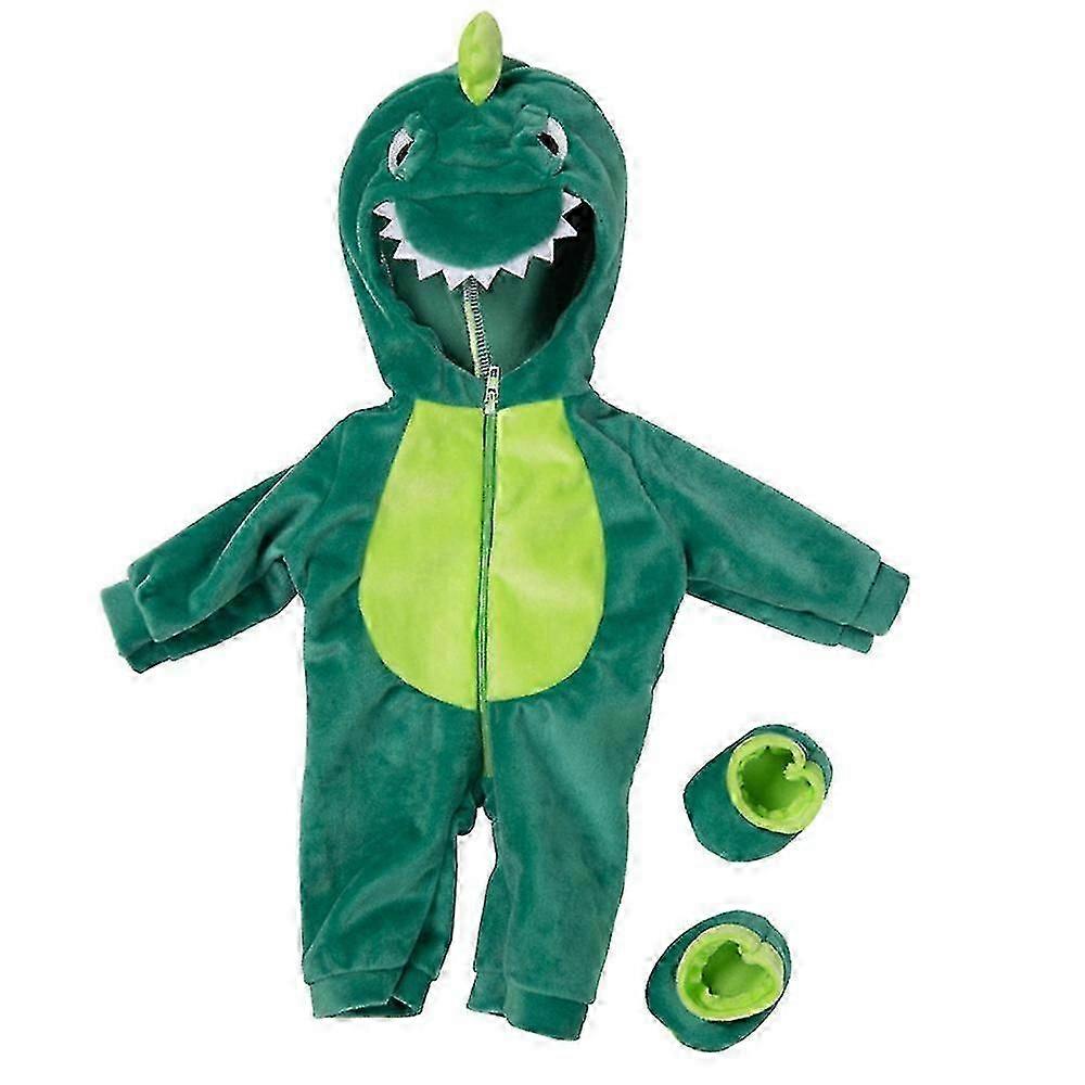 18 tums dockkläder stygn flamingo enhörning giraff dinosaurie kostym onesie pyjamas passar 18 tums docka