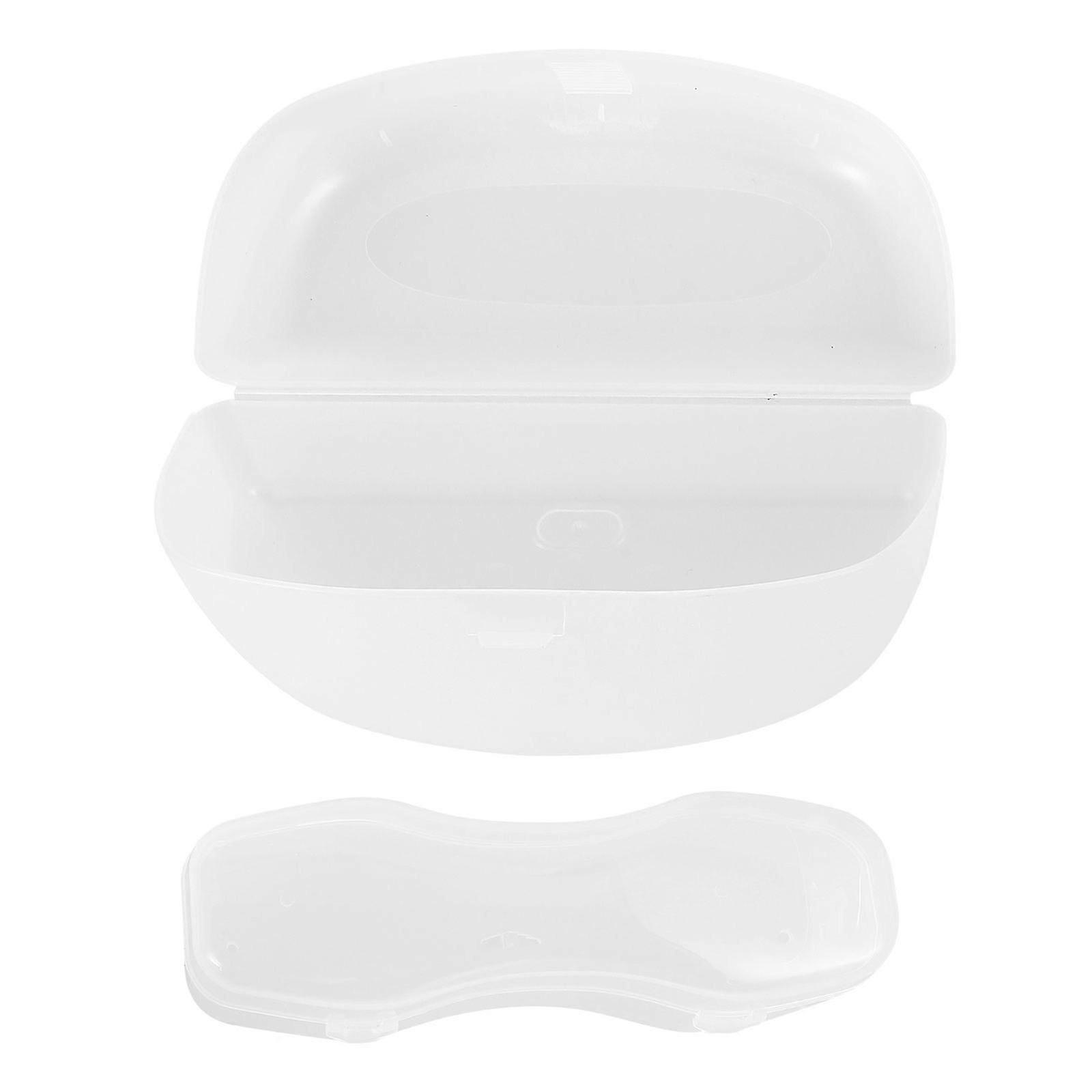 Transparent Plastic Sunglasses Case, 2-Pack Hard Shell Storage