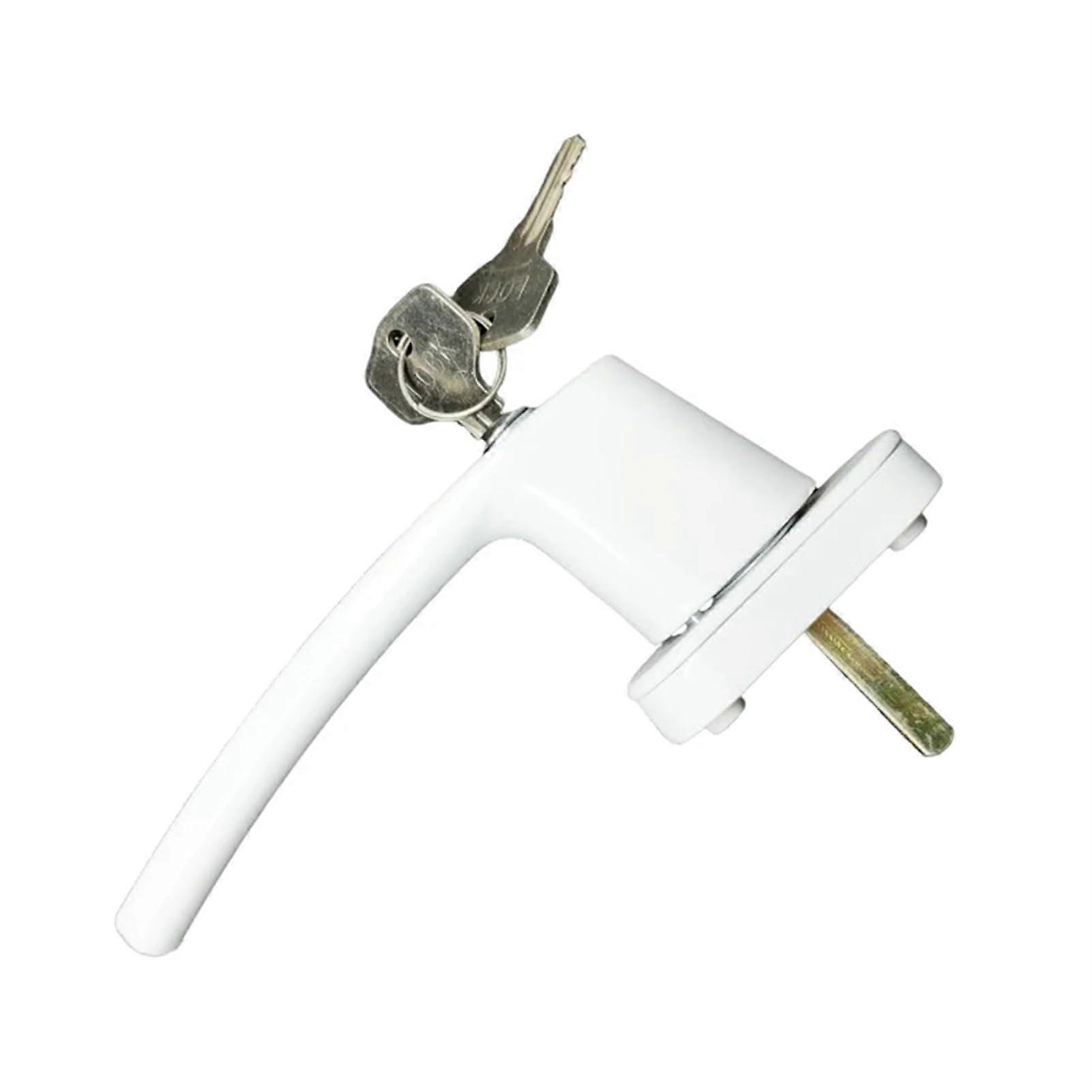 Window Handle Casement Universal Locking With Keyed Locks For Double Glazing Windows And Doors White